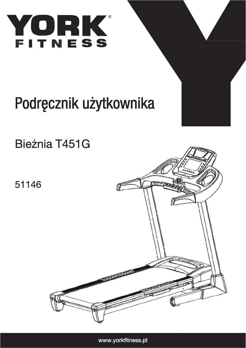 Page 1 of the manual User Manual York Fitness T451G