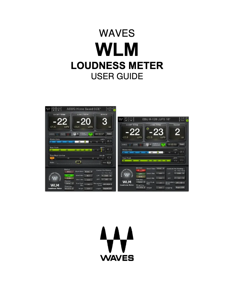 First page image of the manual for WLM