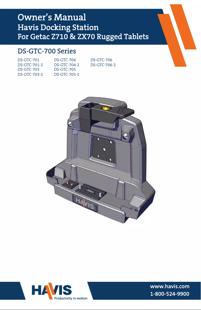 First page image of the manual for DS-GTC-704-2
