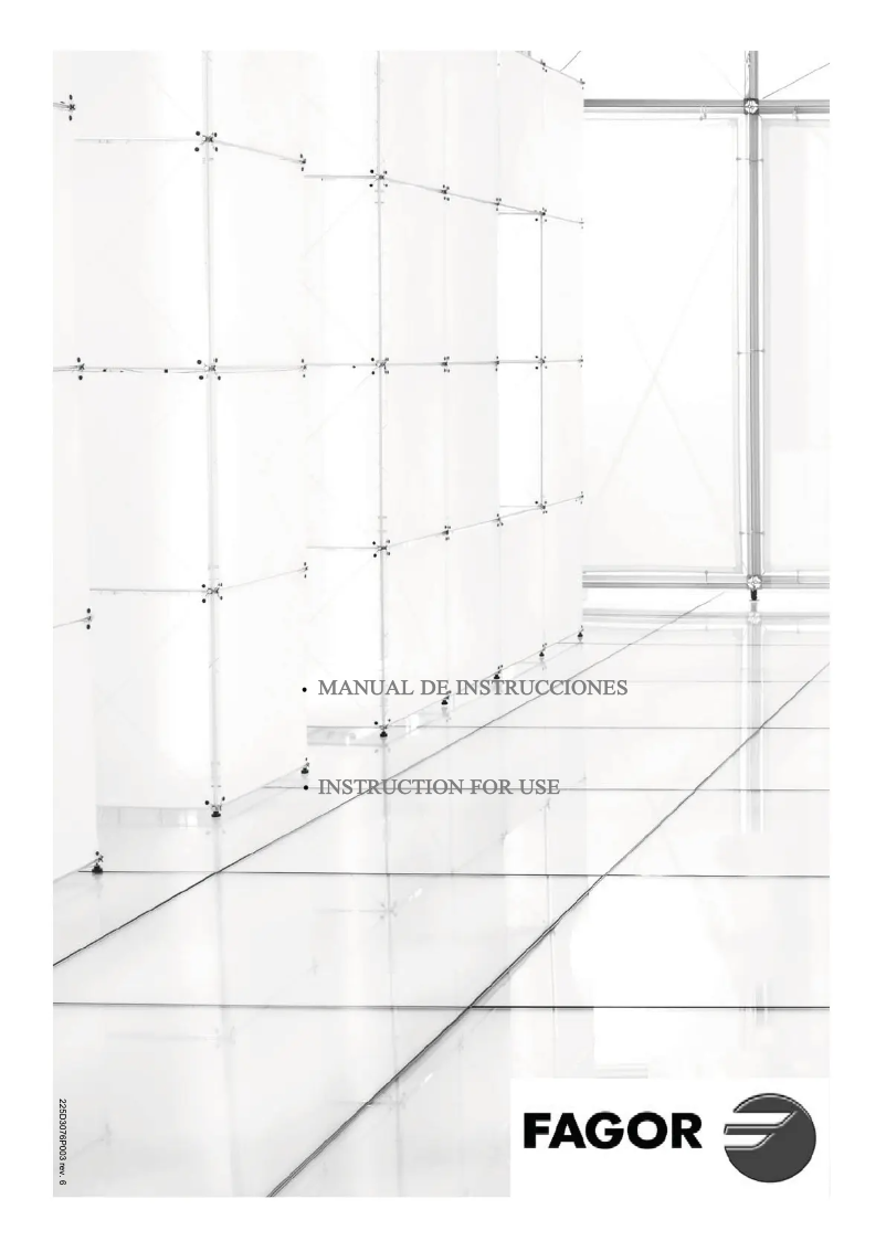 Page 1 of the manual User Manual Fagor FQ-8925X