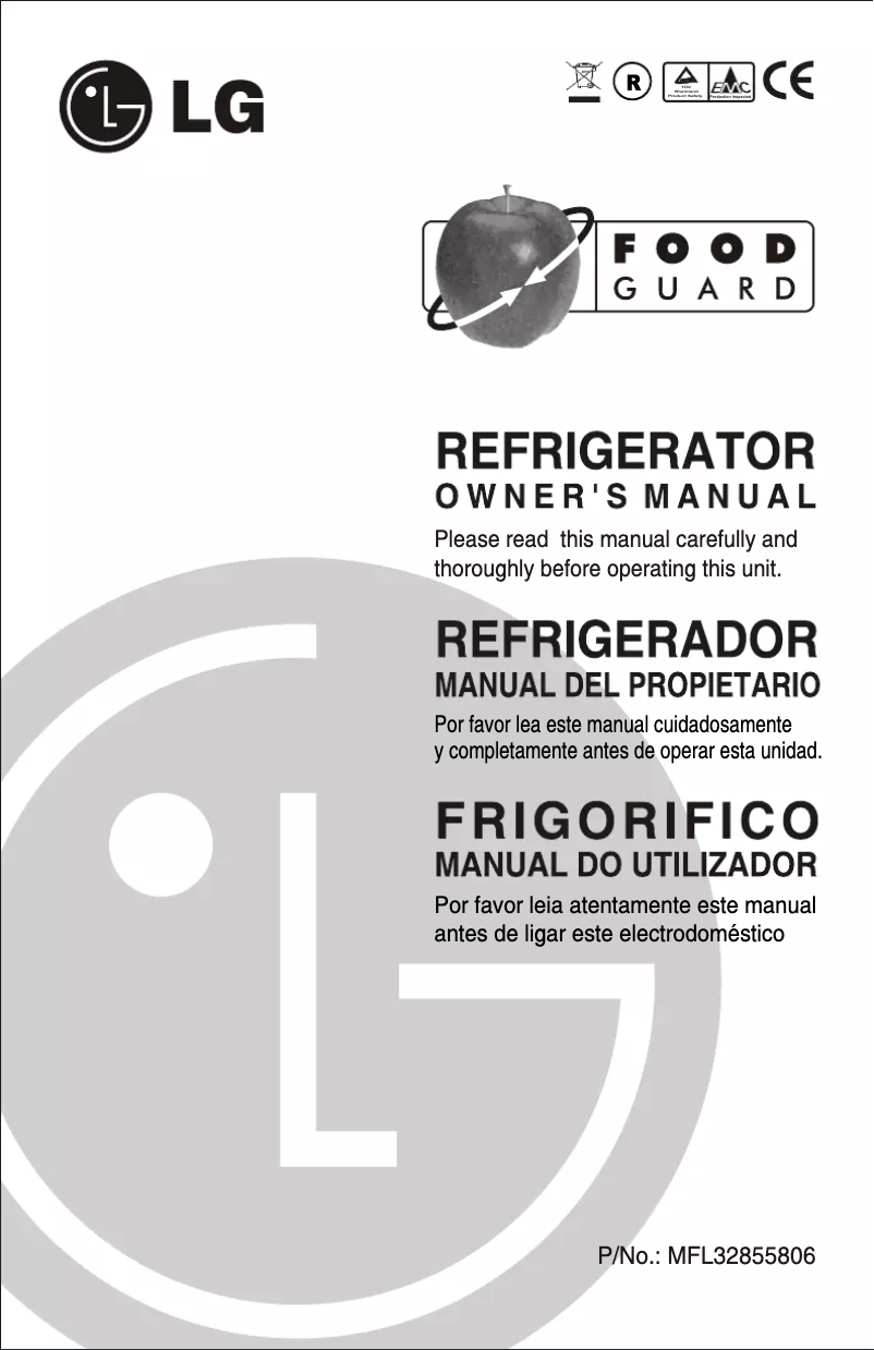 First page image of the manual for GL-B332JMA