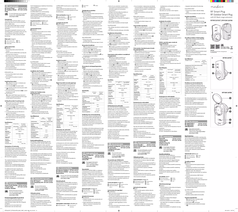 Page 1 of the manual User Manual Nedis RFPOM120FBK