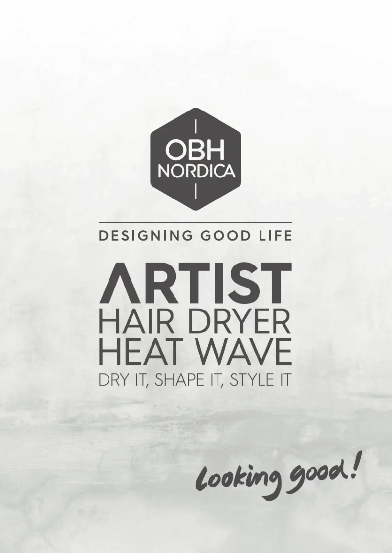 Page 1 of the manual User Manual OBH Nordica Artist Heat Wave 5124