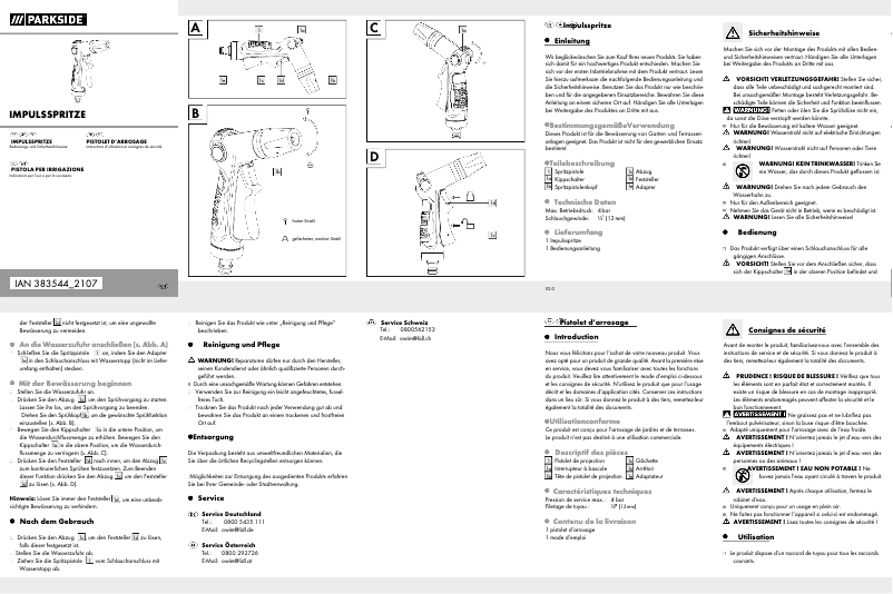 First page image of the manual for HG08568
