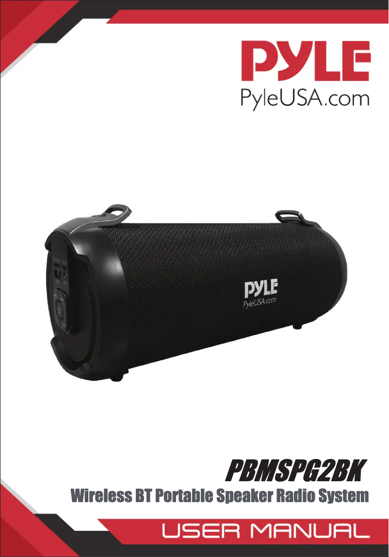 Image de la première page du manuel de l'appareil PBMSPG2BK