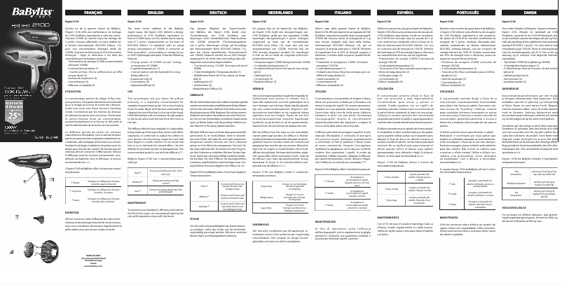 First page image of the manual for Expert 2100 D321WE