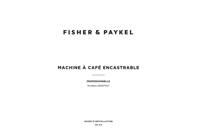 First page image of the manual for EB30PSX1