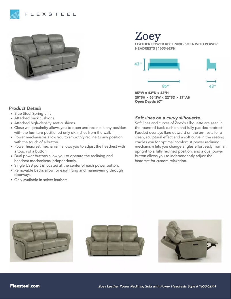 First page image of the manual for Zoey 1653-62PH