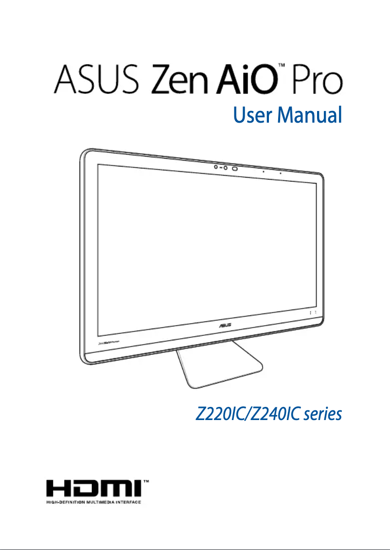 First page image of the manual for Zen AiO Pro Z240IEGK