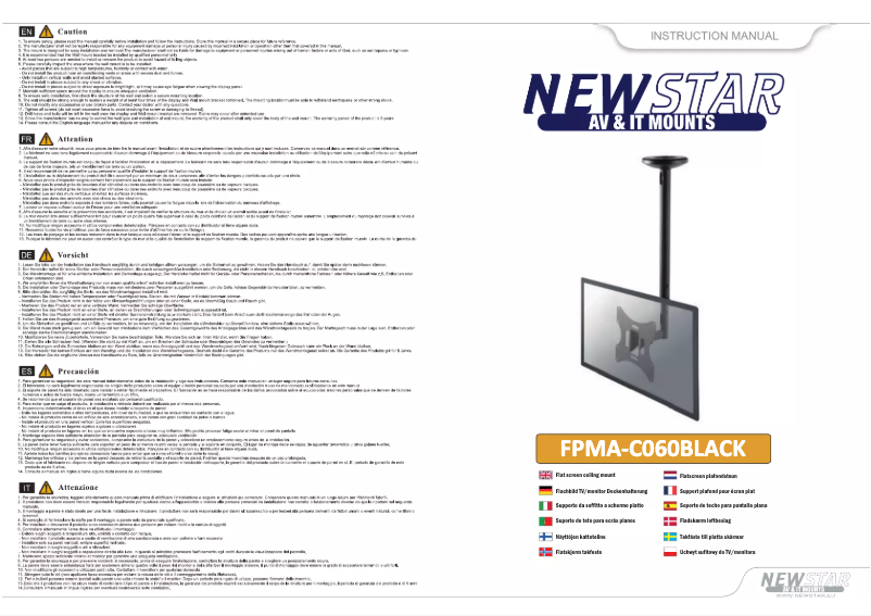 Page 1 of the manual User Manual Newstar FPMA-C060