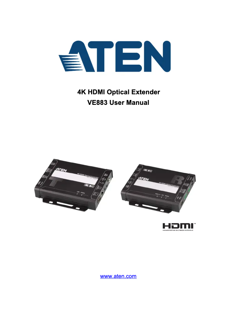 Image de la première page du manuel de l'appareil VE883K2