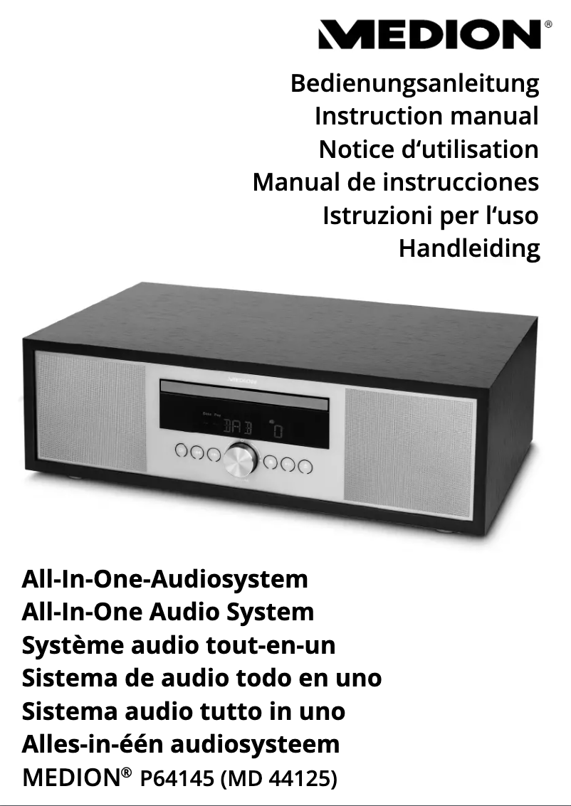 Image de la première page du manuel de l'appareil LIFE P64145 (MD 44125)