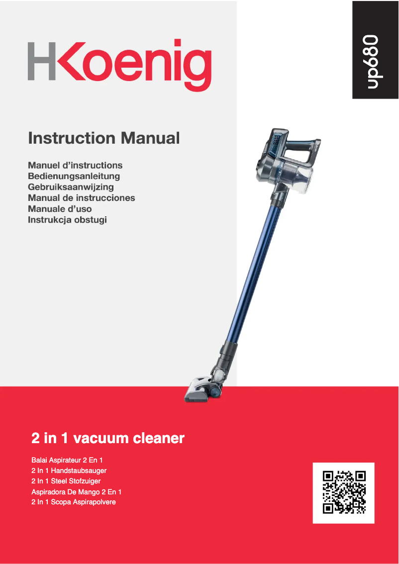 Page 1 of the manual User Manual H.Koenig UP680