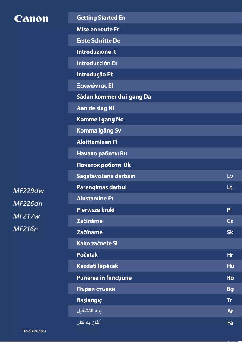 Page 1 of the manual User Manual Canon i-SENSYS MF216n