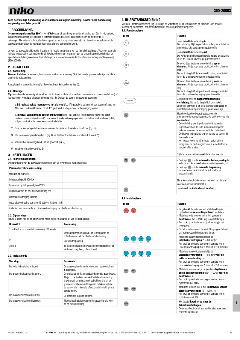 First page image of the manual for 350-20063