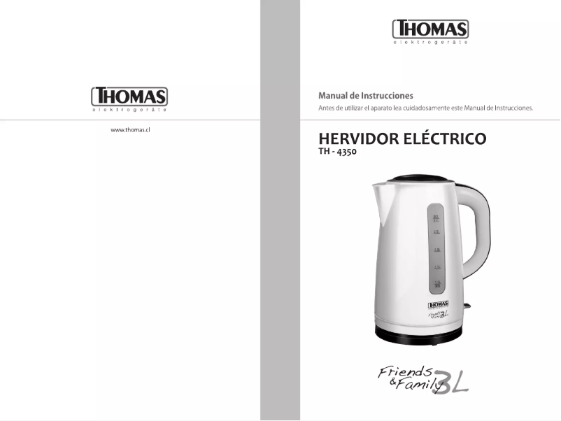 Page 1 of the manual User Manual Thomas TH-4350