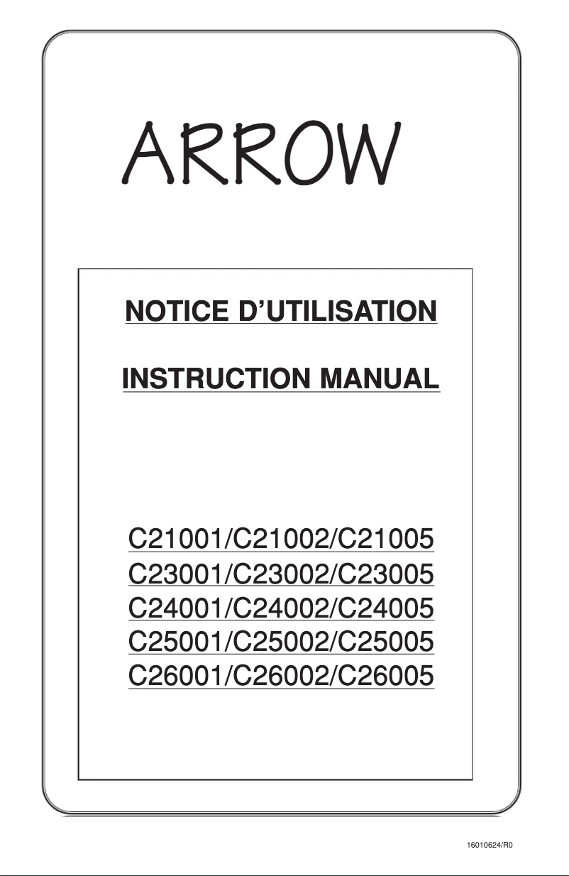 First page image of the manual for C21002