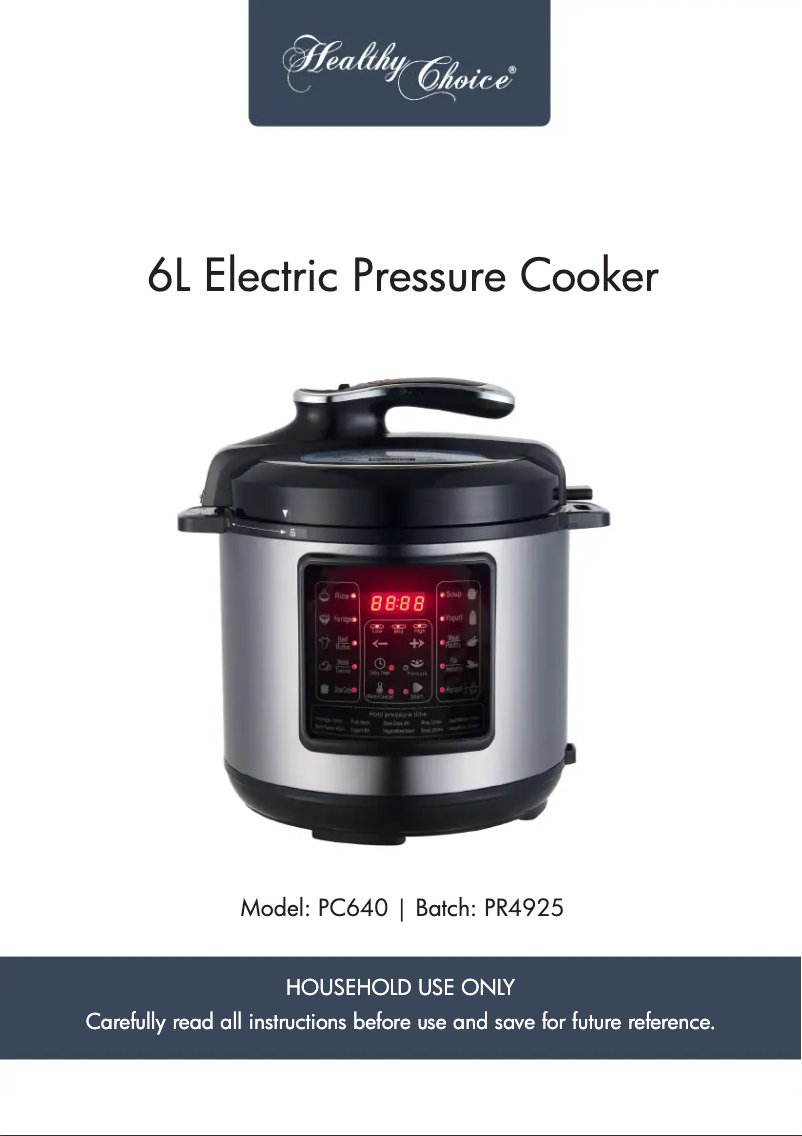 First page image of the manual for PC640