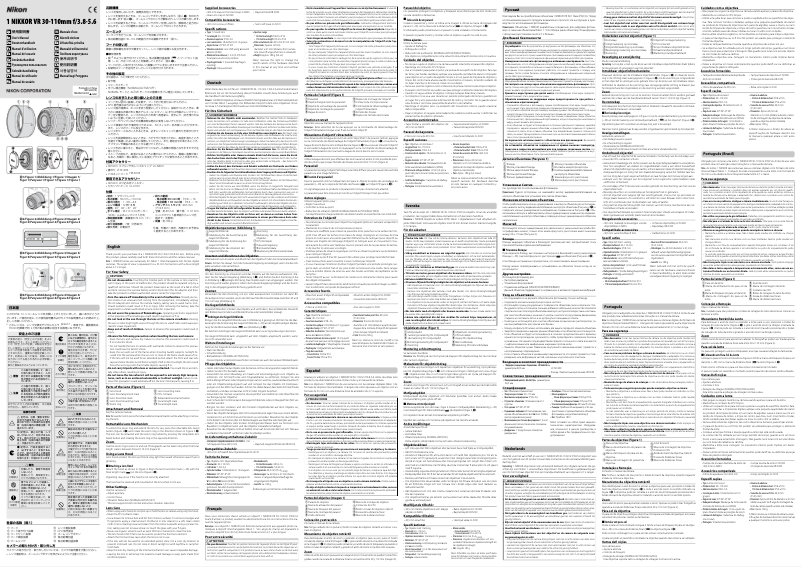 First page image of the manual for 1 30-110 mm f/3.8-5.6 VR
