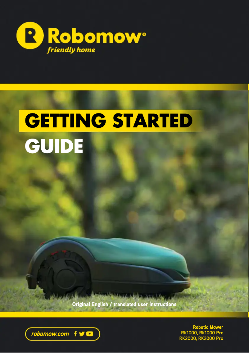 First page image of the manual for RK2000