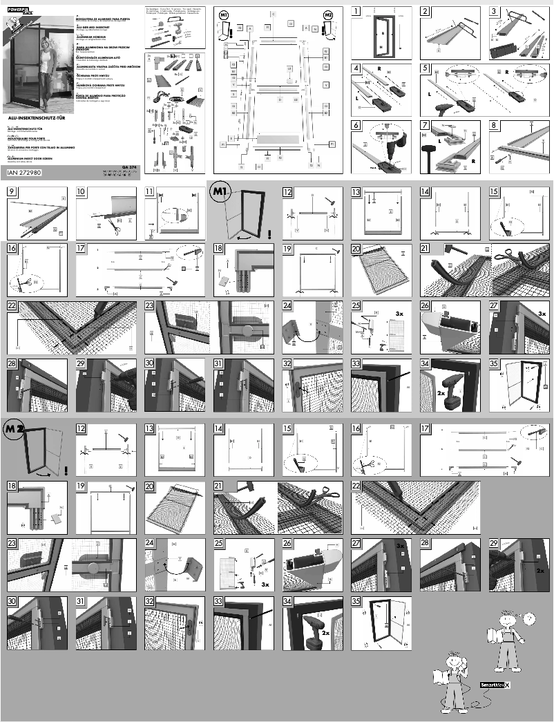 Page 1 de la notice Manuel utilisateur Powerfix QA 374