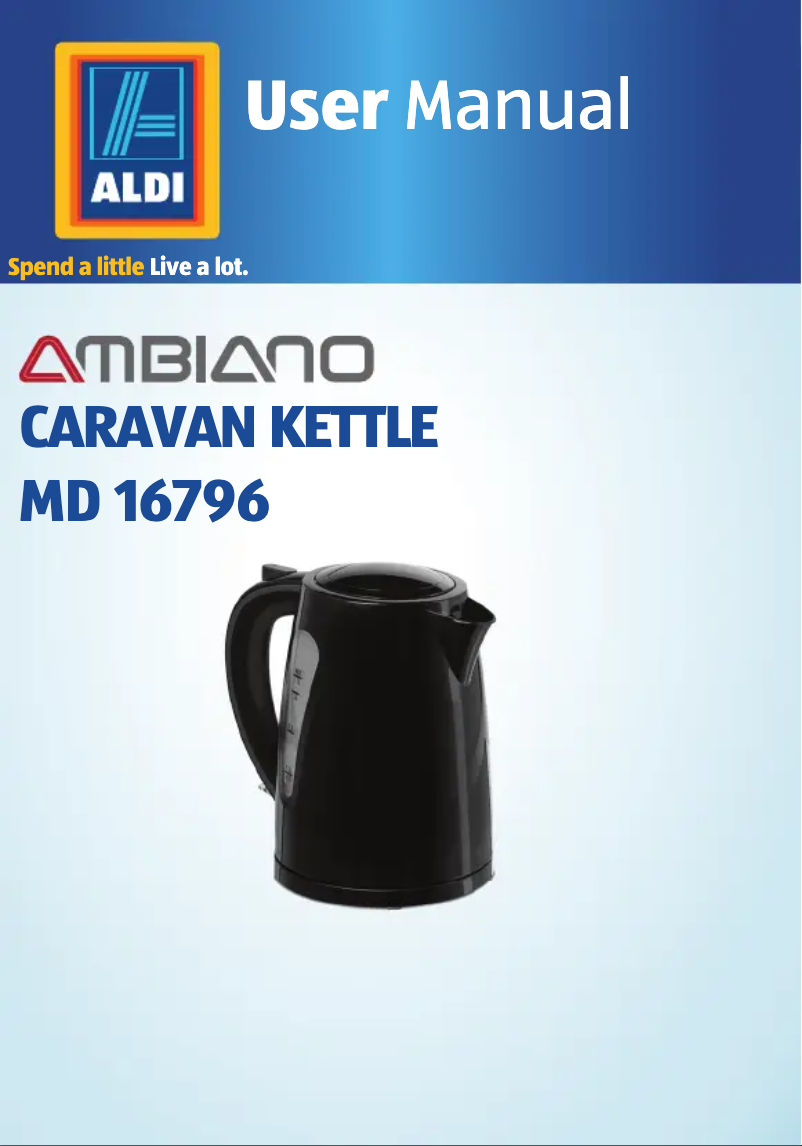 Page 1 of the manual User Manual Medion MD 16796