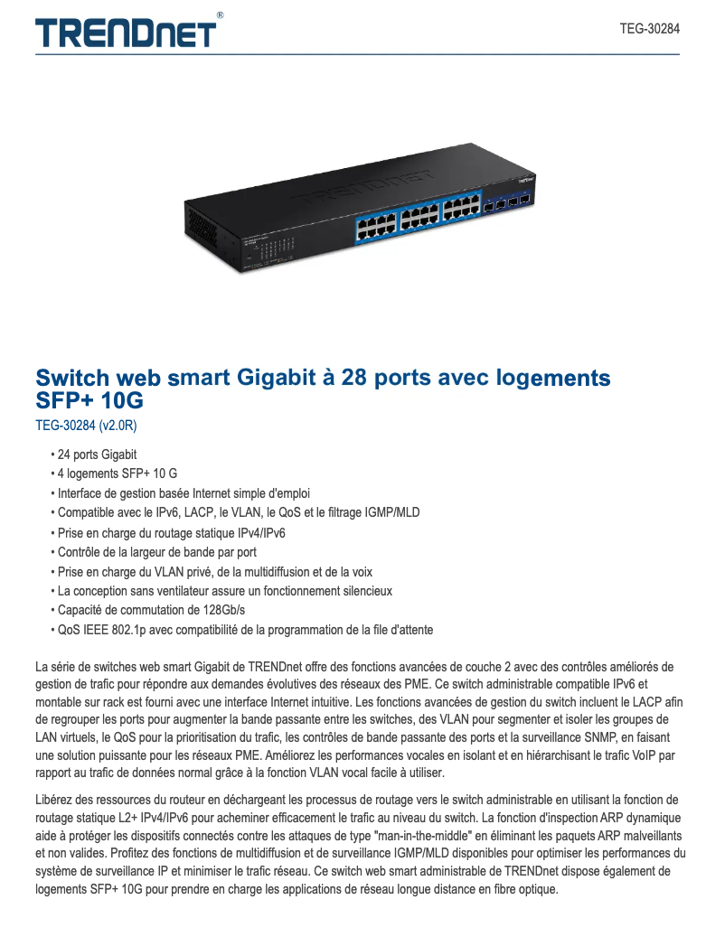 First page image of the manual for TEG-30284