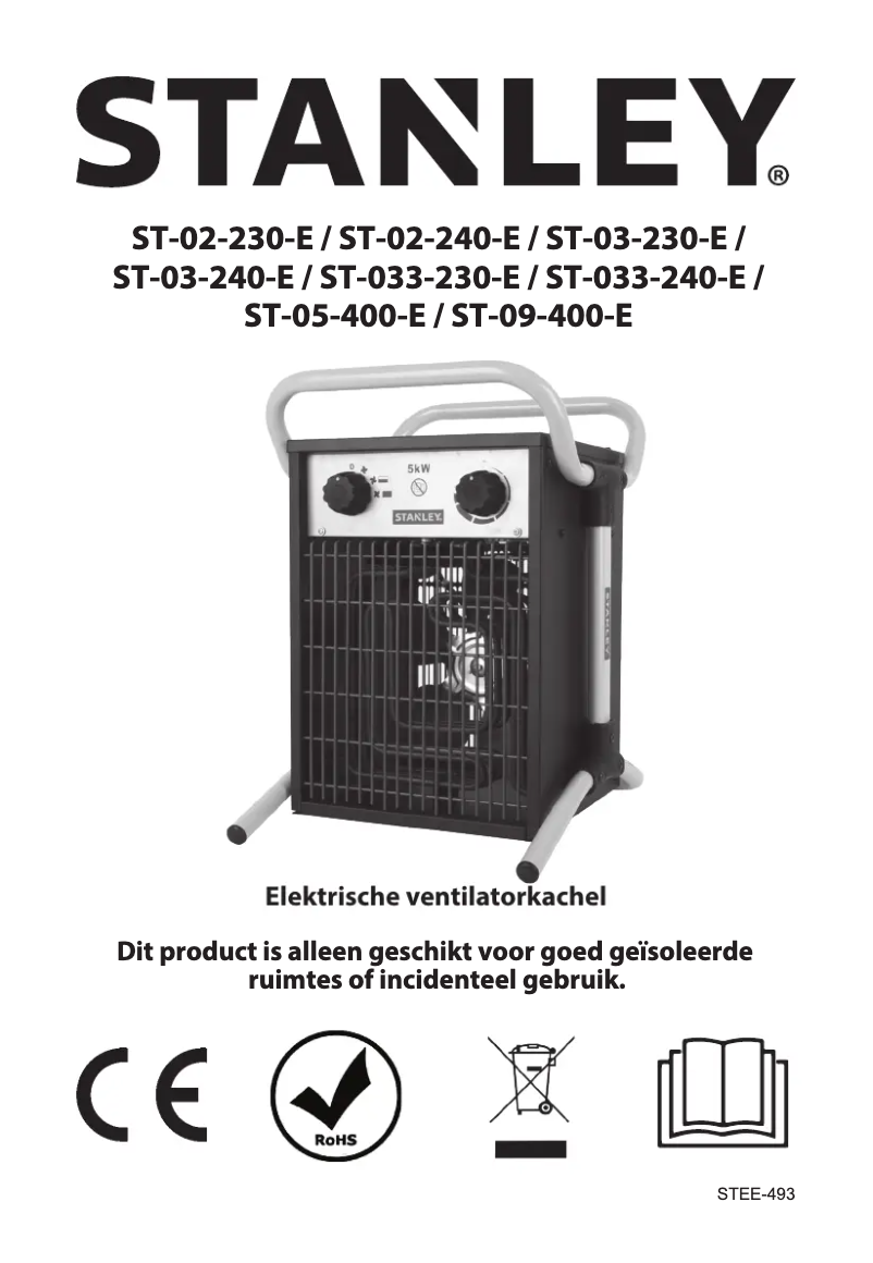 First page image of the manual for ST-02-240-E