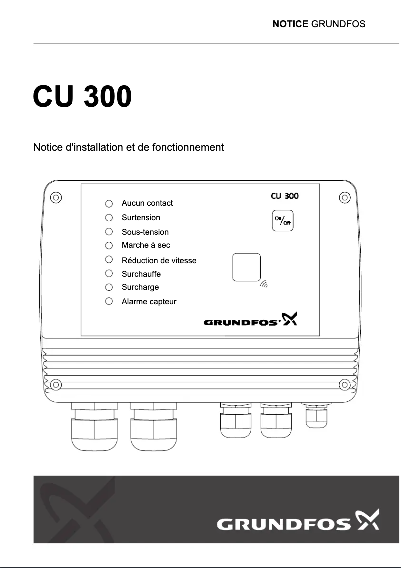Page 1 of the manual Installation Guide Grundfos CU 300