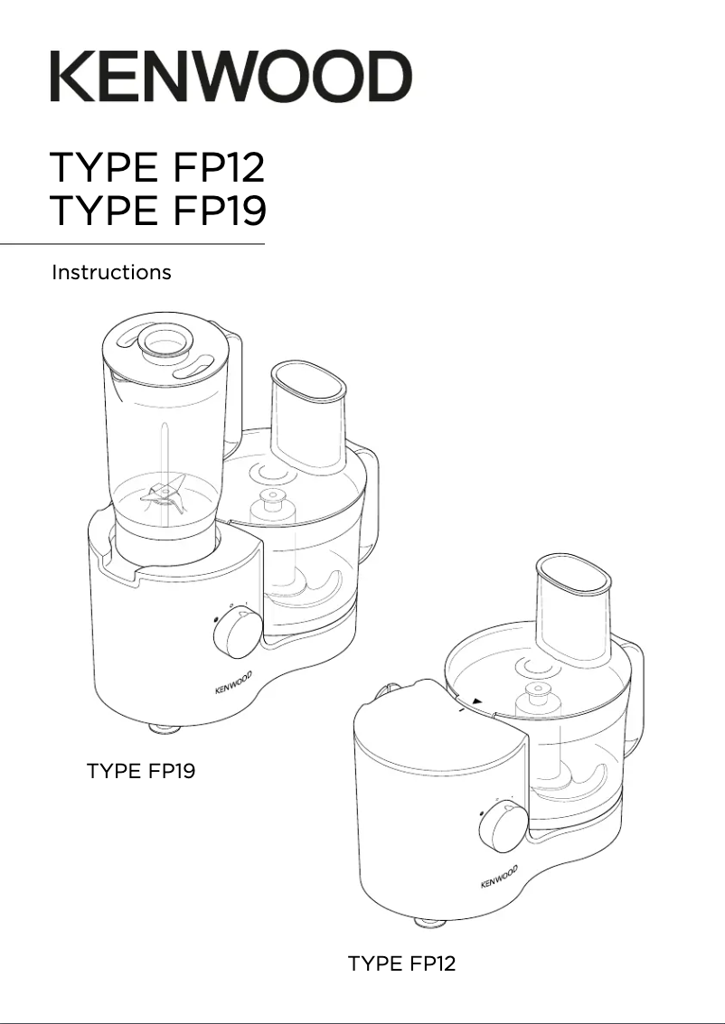 First page image of the manual for FP19