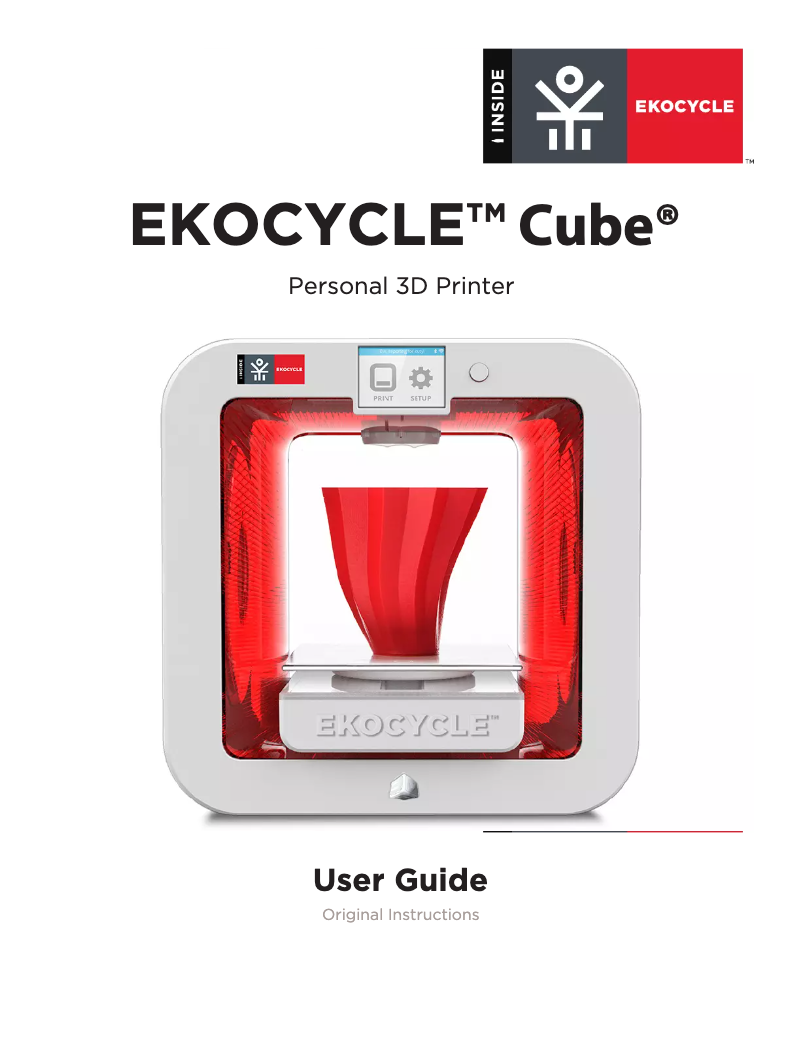 First page image of the manual for Ekocycle Cube