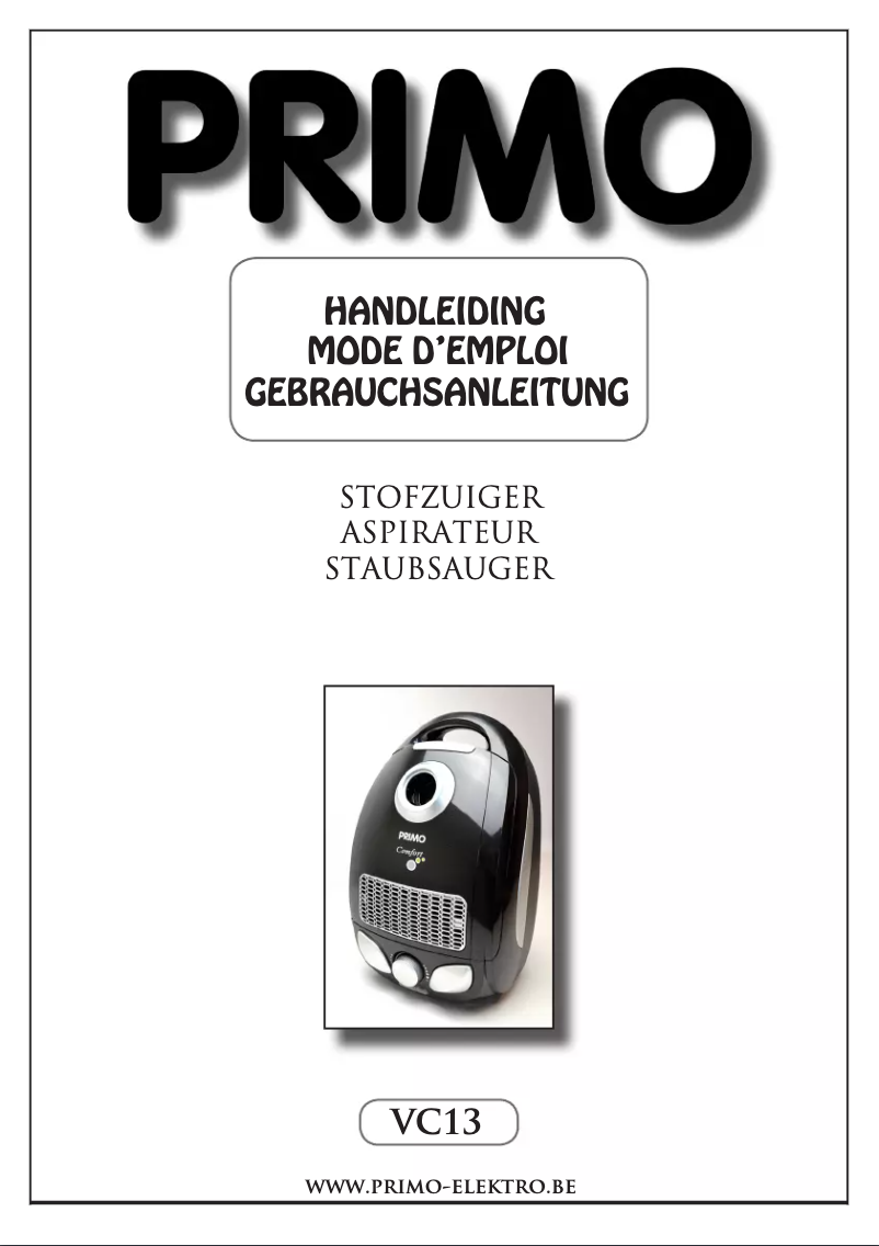 Page 1 of the manual User Manual Primo VC 13