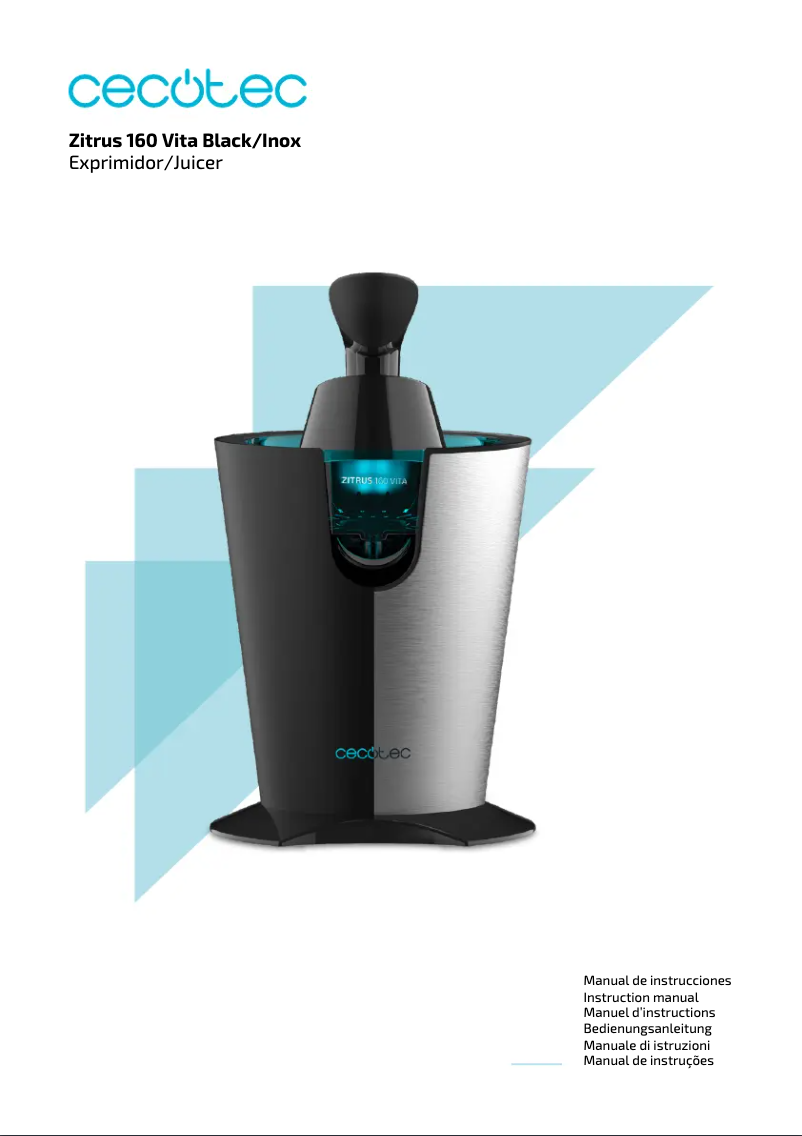 Image de la première page du manuel de l'appareil Zitrus 160 Vita