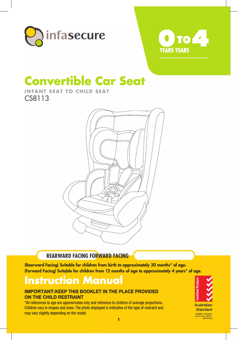 Image de la première page du manuel de l'appareil Attain Premium