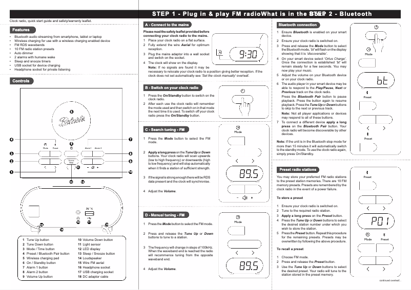 Page 1 of the manual User Manual Roberts Ortus Charge