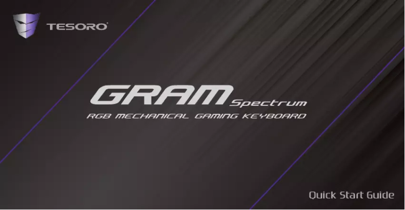First page image of the manual for Gram Speqtrum