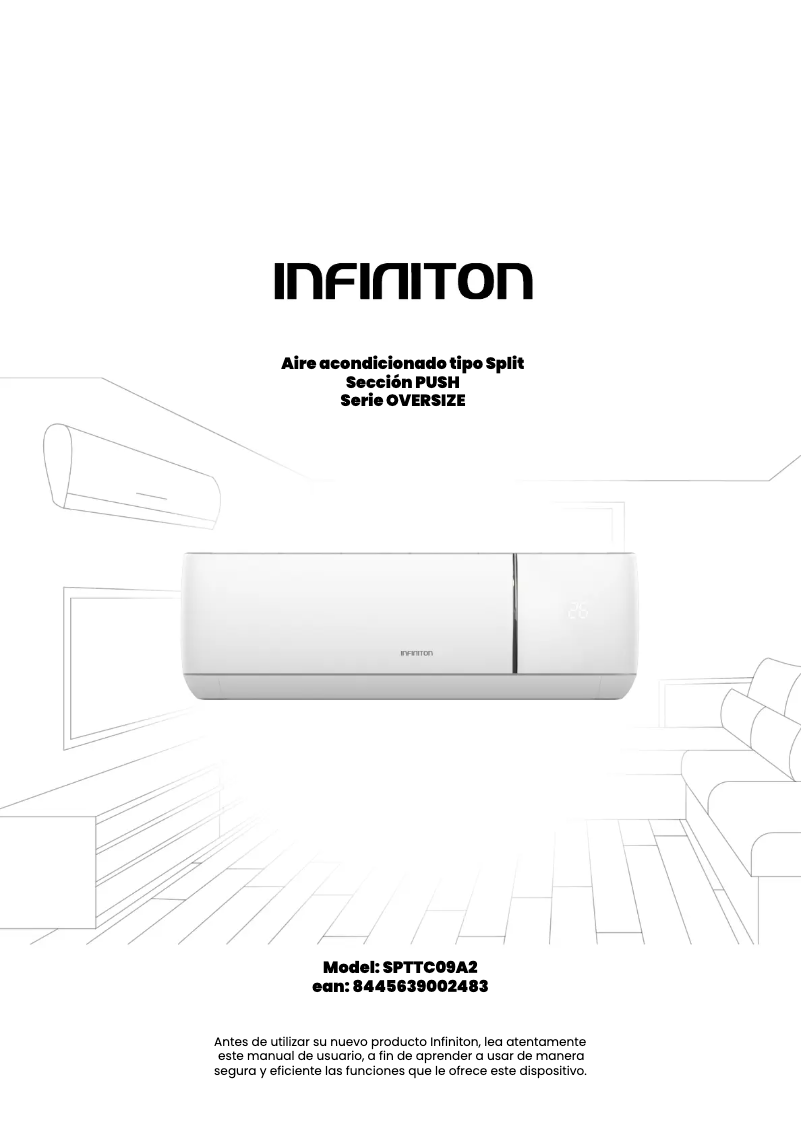 Page 1 of the manual User Manual Infiniton SPTTC09A2