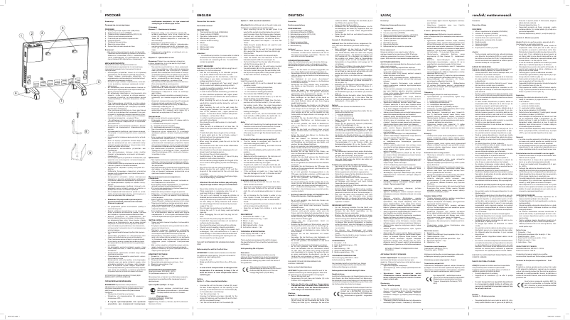 First page image of the manual for MW-3473 W