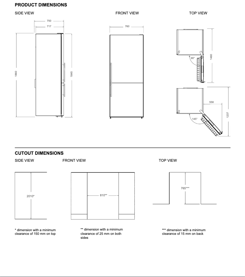 Page 1 of the manual Instructions / Assembly Bertazzoni RBM76F4FXNC