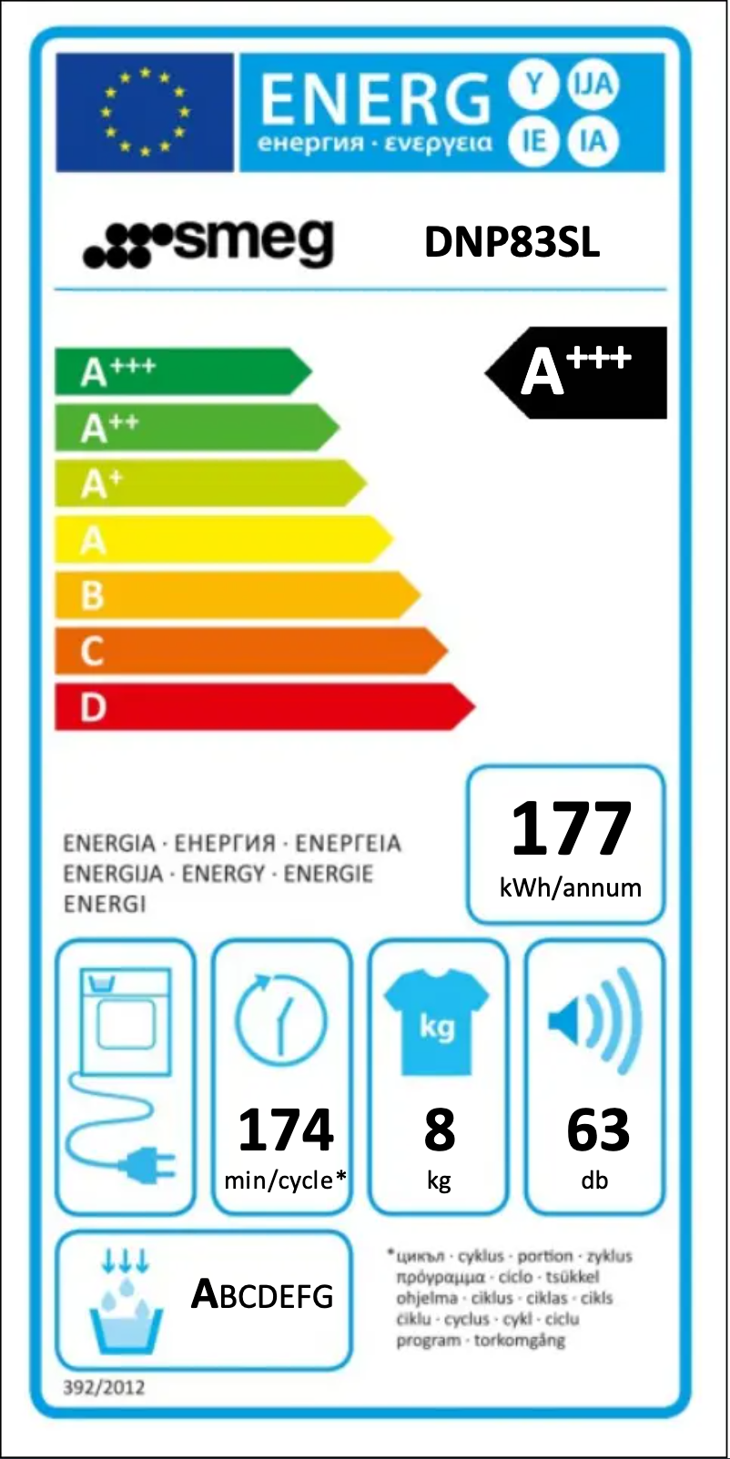 Page 1 of the manual User Manual Smeg DNP83SL