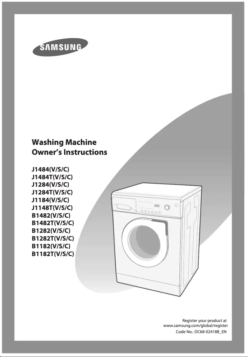 Page 1 of the manual User Manual Samsung B1482T