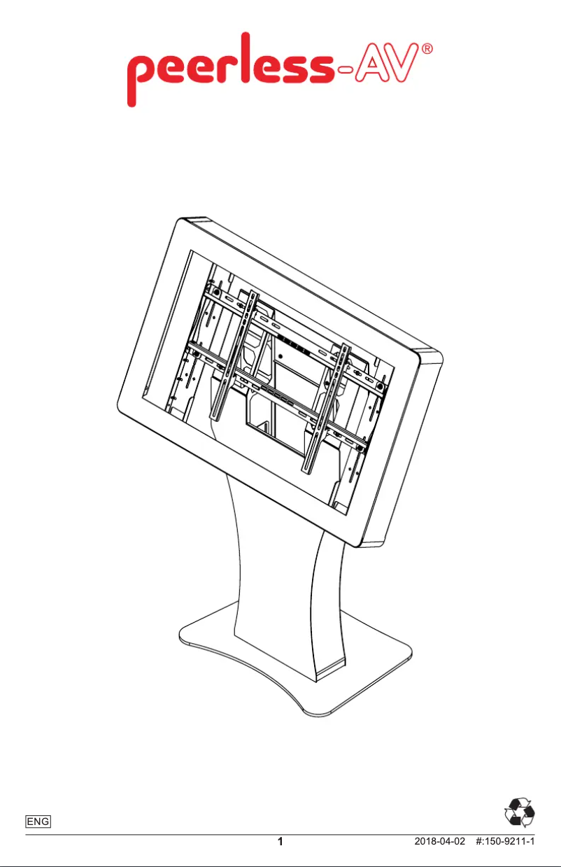 Page 1 of the manual User Manual Peerless-AV KILH555-EUK
