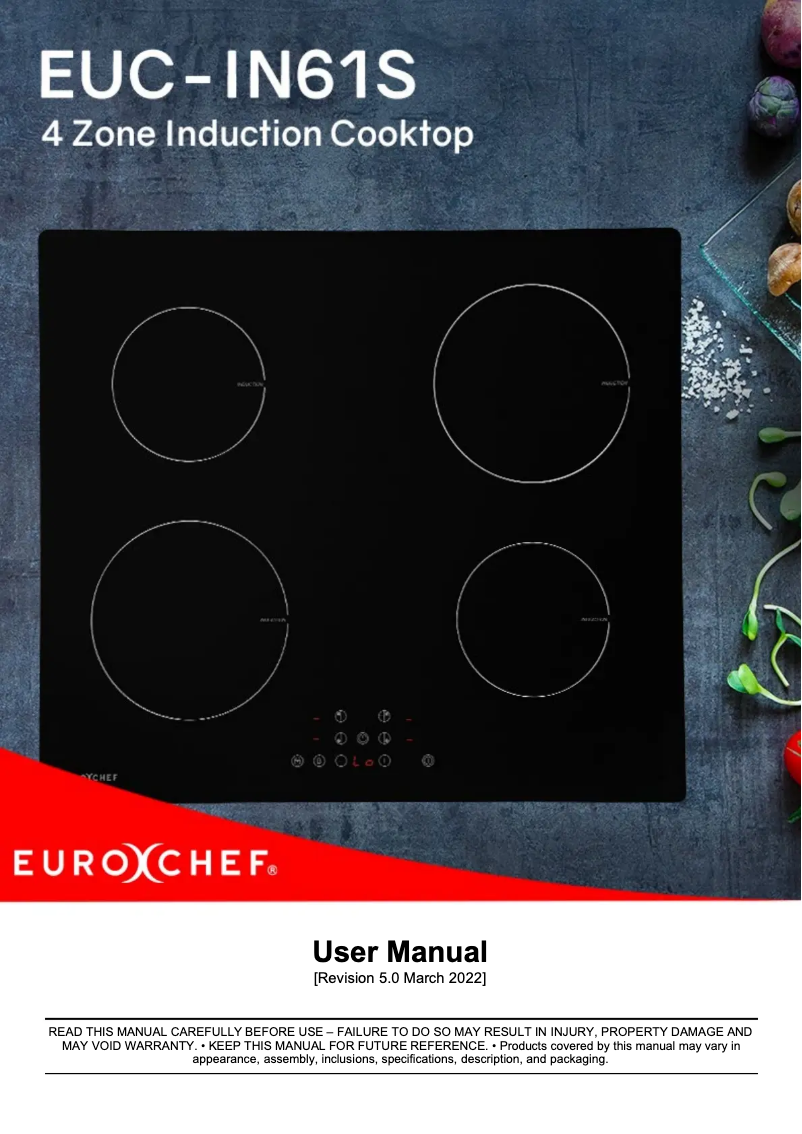 Image de la première page du manuel de l'appareil EUC-IN61S