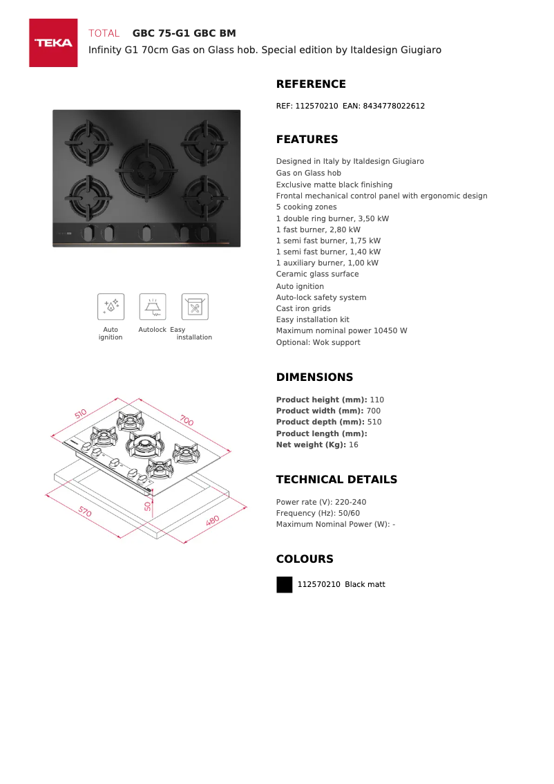First page image of the manual for GBC 75-G1