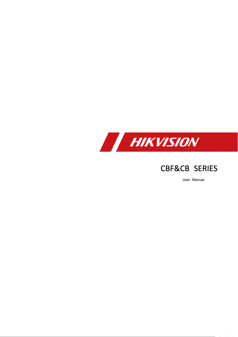 Page 1 of the manual User Manual Hikvision DS-D4429RO-CB