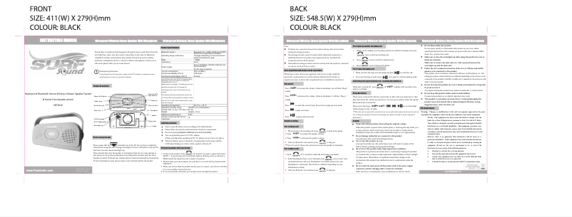 First page image of the manual for PBTW20WT