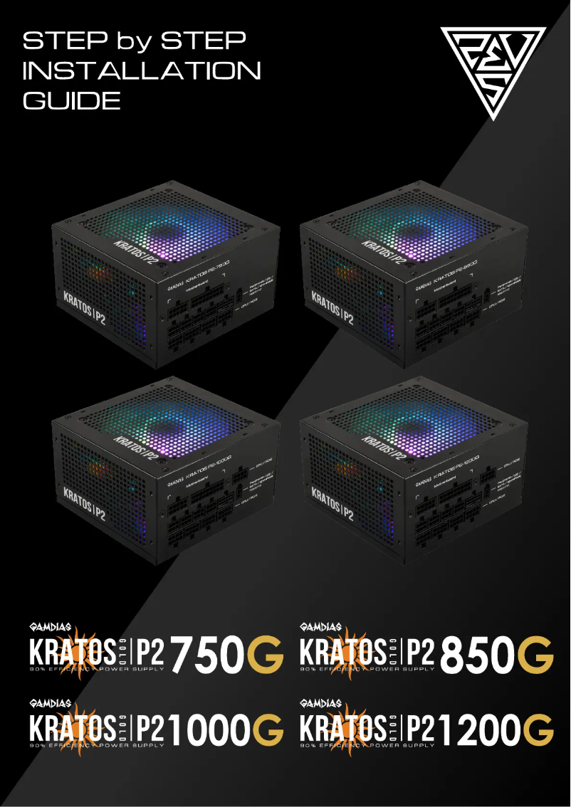 First page image of the manual for Kratos P2-1200G