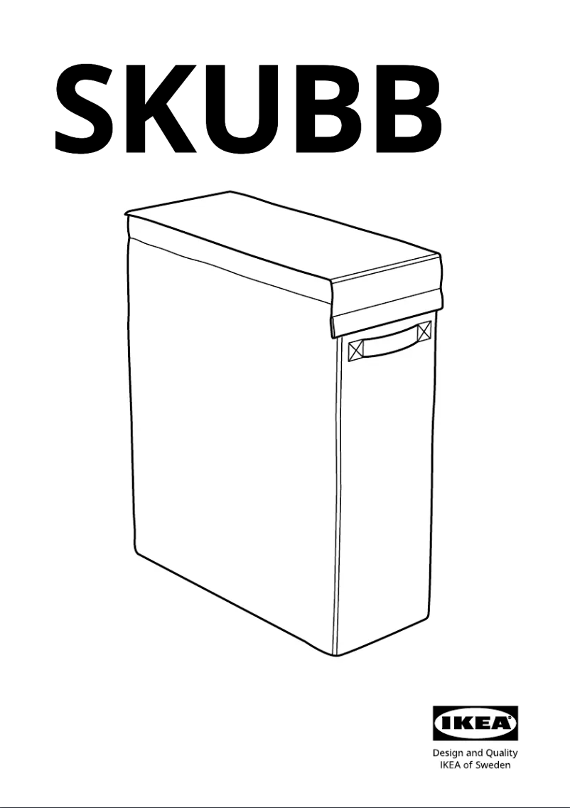 First page image of the manual for SKUBB 102.240.47