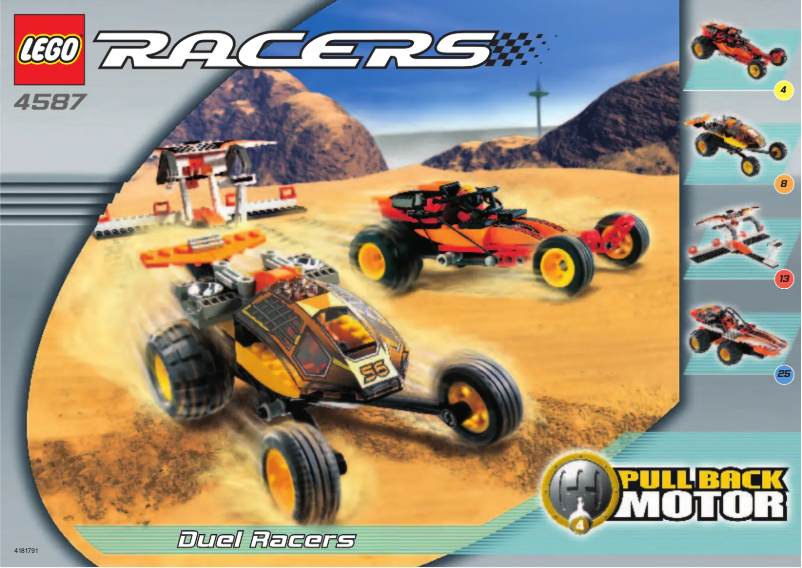 First page image of the manual for Duel Racers