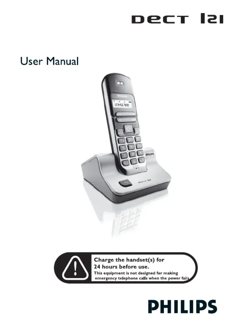 Page 1 of the manual User Manual Philips DECT1212S